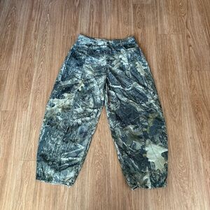 Reclaimed Vintage camo barrel leg pants